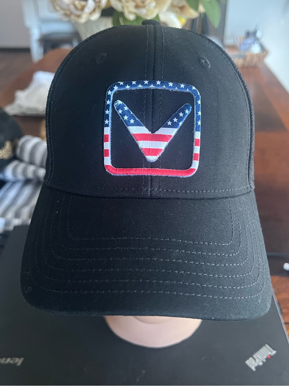 Callaway Trucker Hat with American Flag Patch